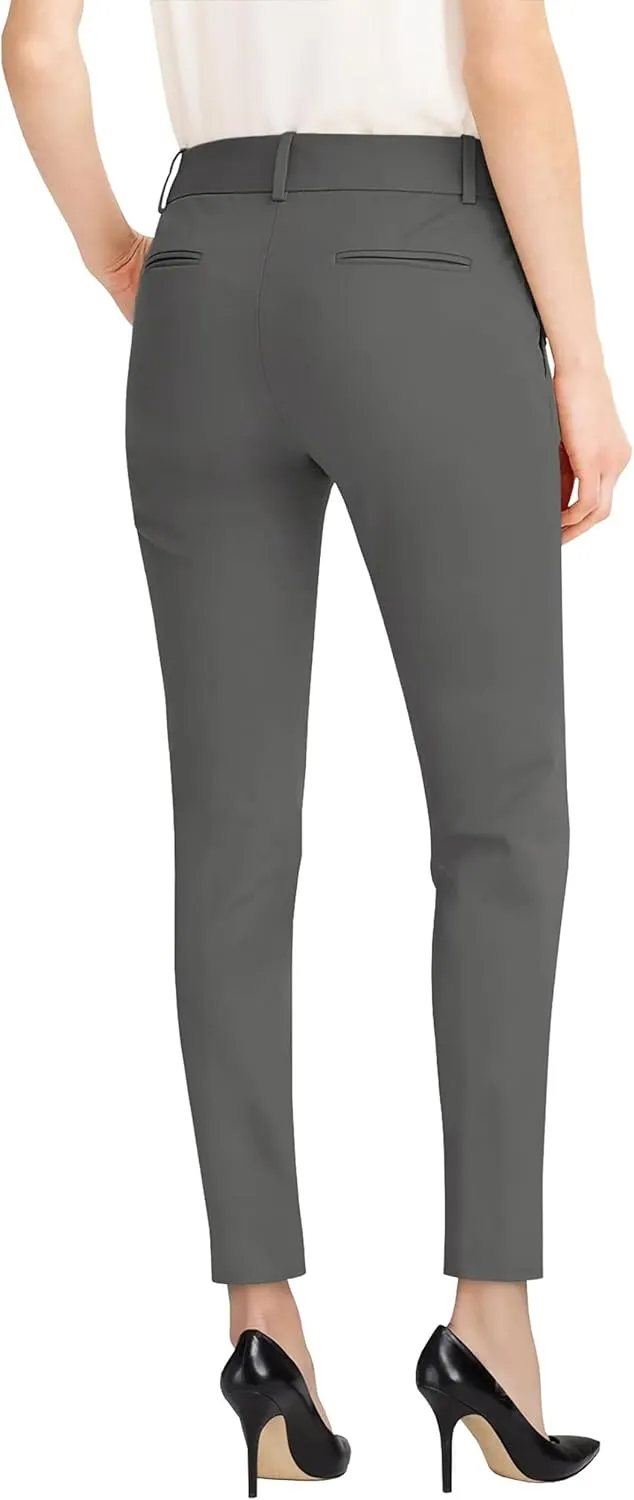 Hybrid & Company Womens Ultra Comfy Stretch Slim Fit Trousers Chino Pants with Pocket