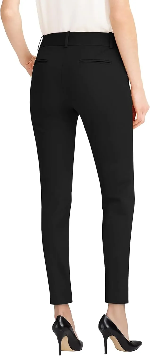 Hybrid & Company Womens Ultra Comfy Stretch Slim Fit Trousers Chino Pants with Pocket