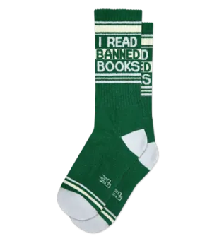 I Read Banned Books Unisex Gym Crew Sock