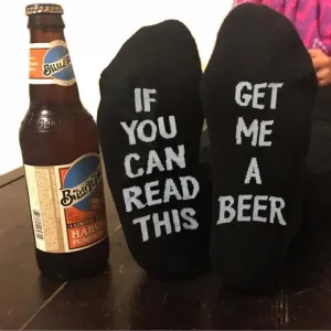 If You Can Read This, Get Me a Beer - Socks