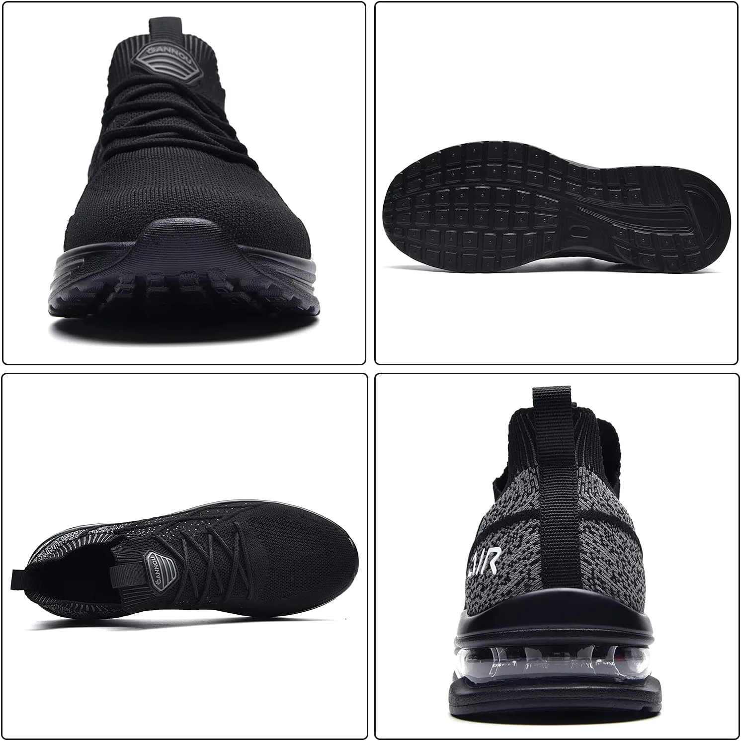 IIV Mens Air Running Shoes Casual Tennis Walking Athletic Gym Fashion Lightweight Slip On Sneakers