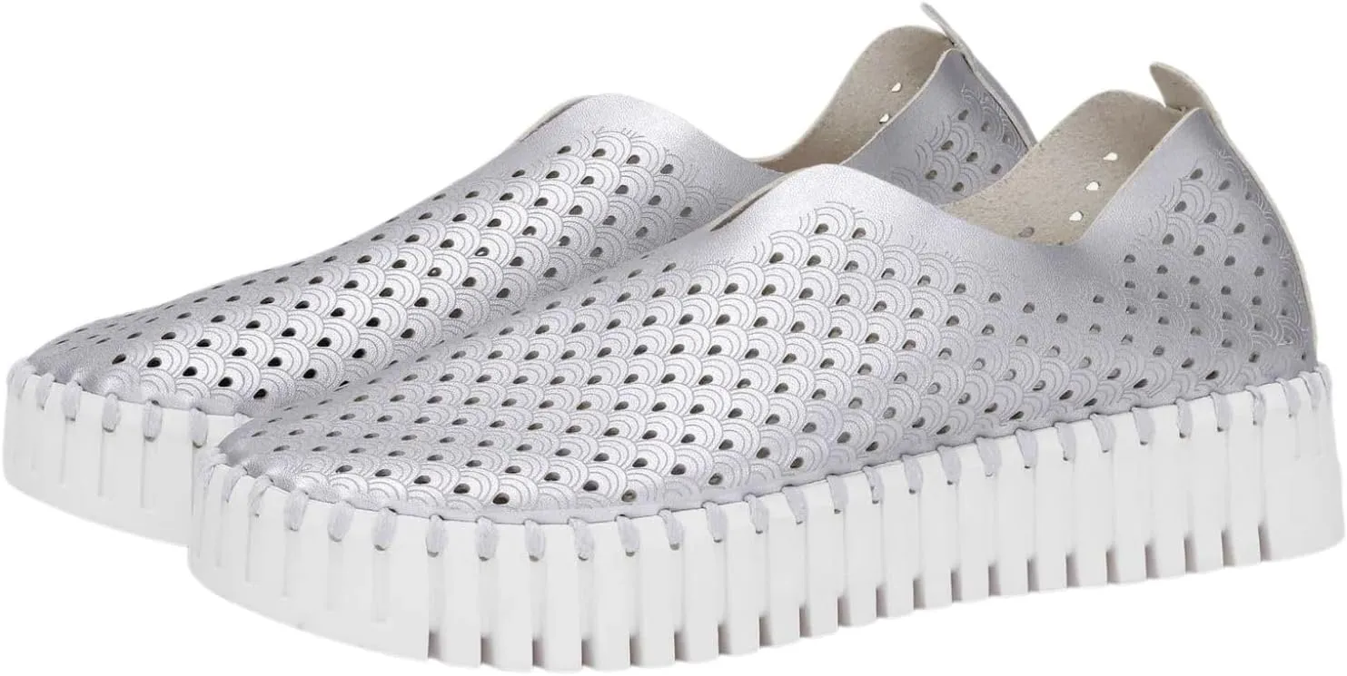 Ilse Jacobsen HORNBAEK Women's Tulip U0010 Metallic Platform | Slip-On | Low-Top