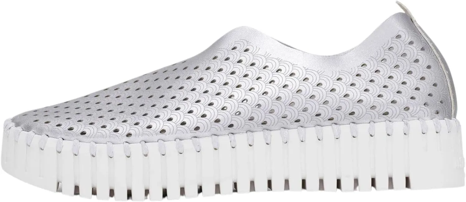 Ilse Jacobsen HORNBAEK Women's Tulip U0010 Metallic Platform | Slip-On | Low-Top