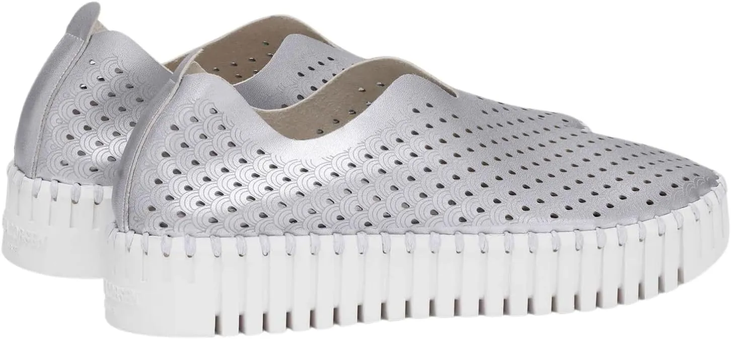 Ilse Jacobsen HORNBAEK Women's Tulip U0010 Metallic Platform | Slip-On | Low-Top