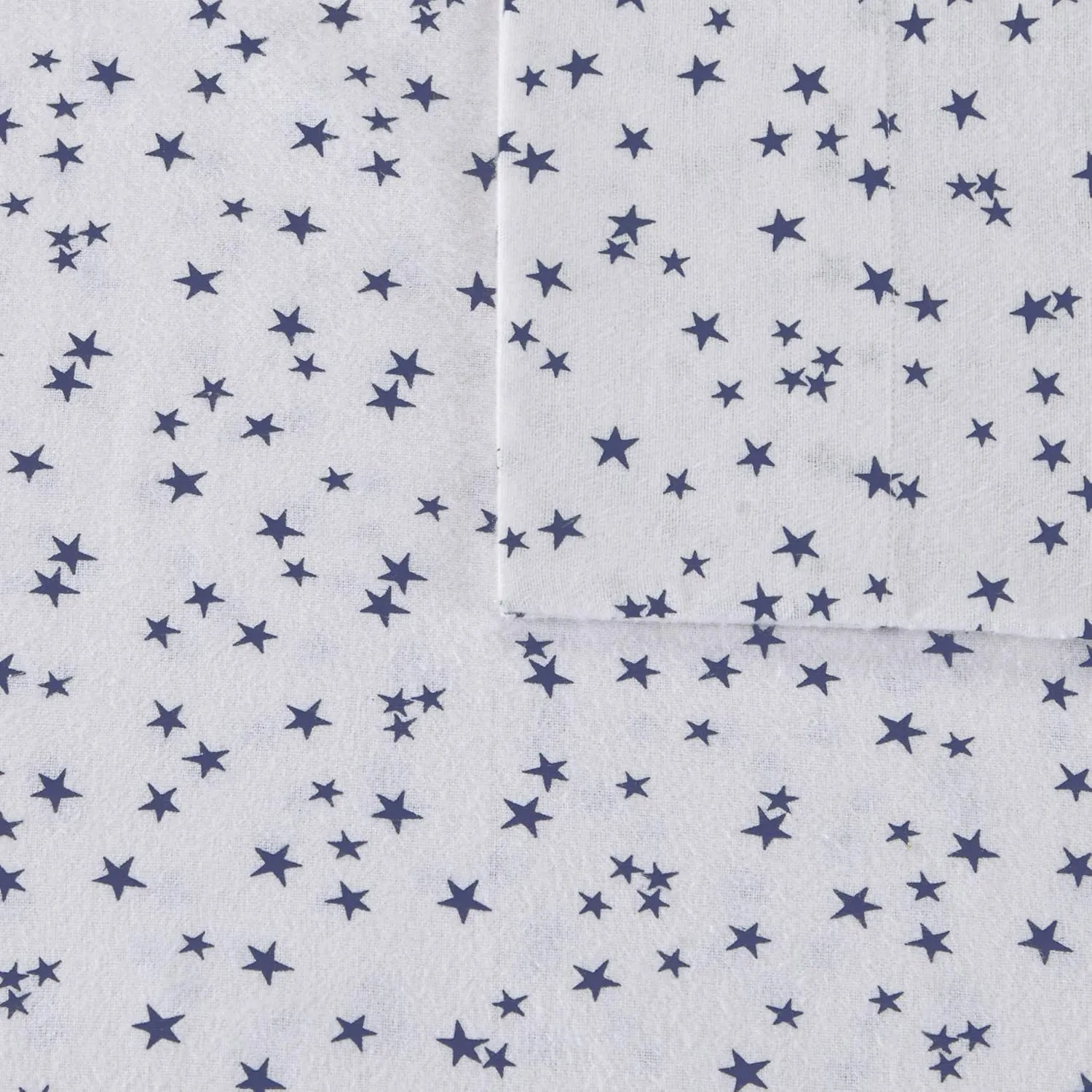 Intelligent Design Cozy Soft 100% Cotton Flannel Print Animals Stars Cute Warm, Ultra Soft Cold Weather Sheet Set Bedding, Twin, Blue Stars 3 Piece
