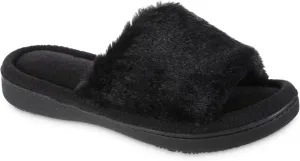 isotoner Womens Faux Fur Laurel Slide