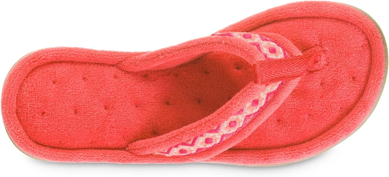 Isotoner Women's Recycled Microterry Bay Thong Slippers