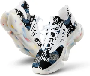 It's in My DNA Guatemala Flag Comfortable Running Shoes for Men Quick Dry Non-Slip Tennis Gym Sneakers