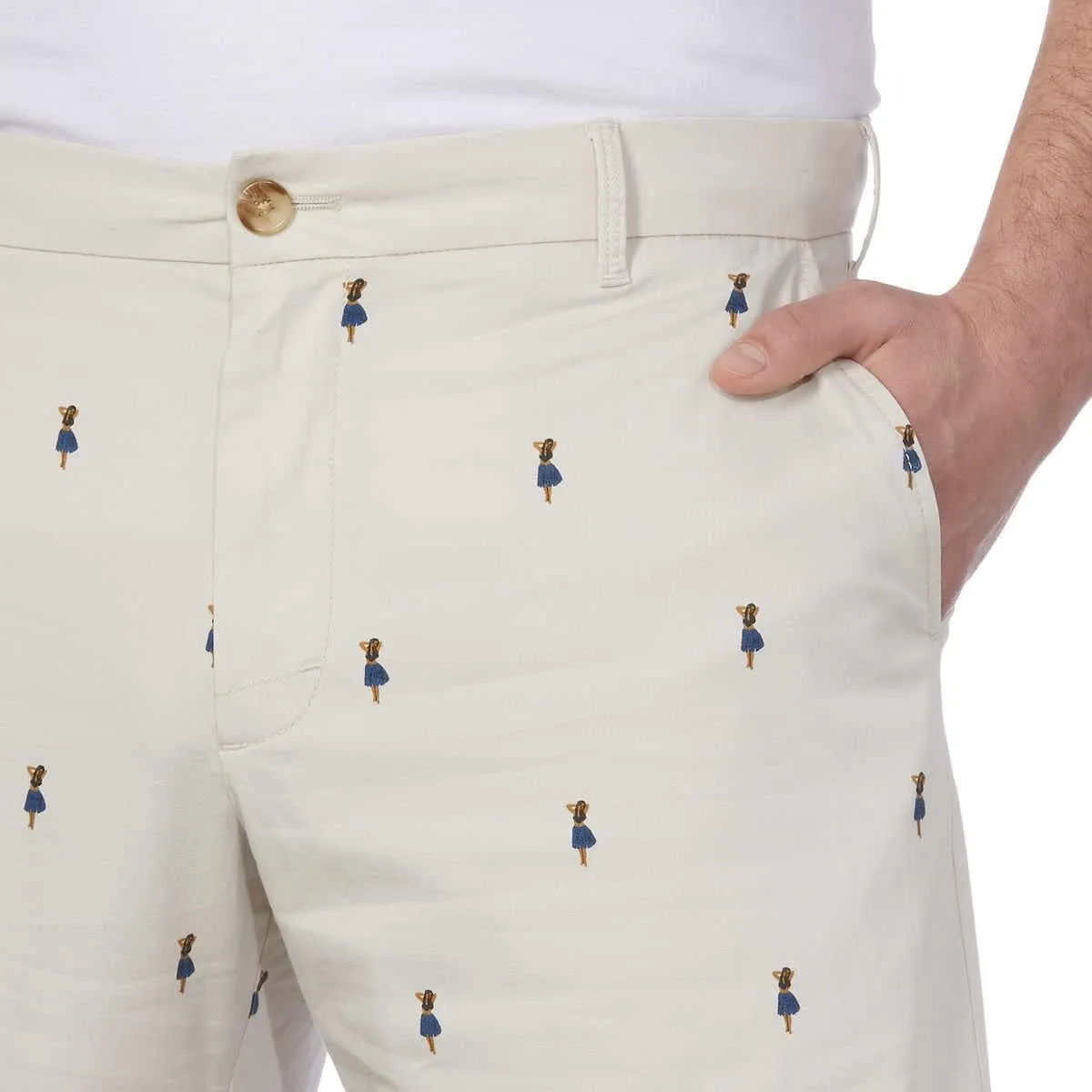 IZOD Men's Big & Tall Saltwater Flat Front Chino Short