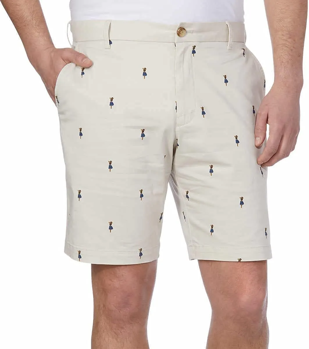 IZOD Men's Big & Tall Saltwater Flat Front Chino Short