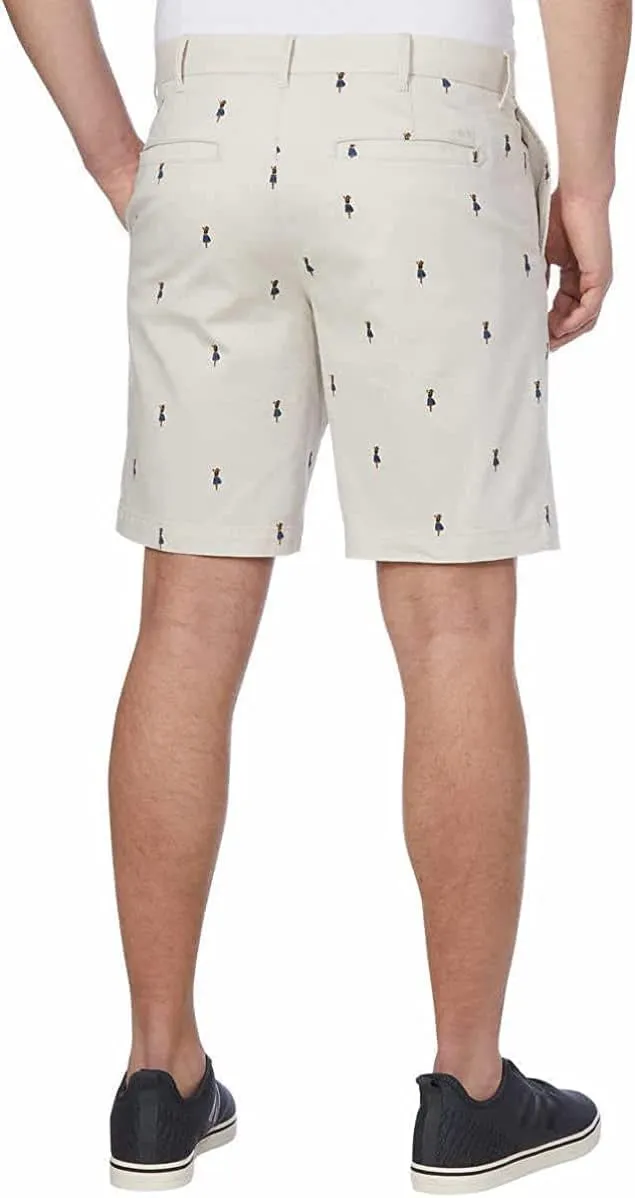 IZOD Men's Big & Tall Saltwater Flat Front Chino Short