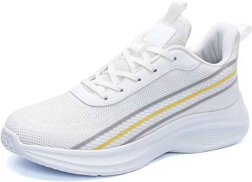 Jakcuz Plus Size Ultra Light Comfy Walking Shoes for Men Casual Gym Sport Athletic Flats Lace up Fashion Sneakers