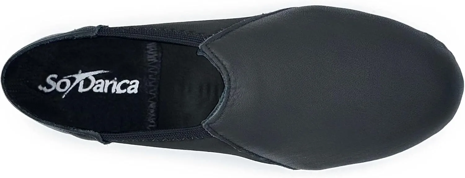 Jazz Leather Shoe with Arch Hugging Neoprene - JZ43 Java