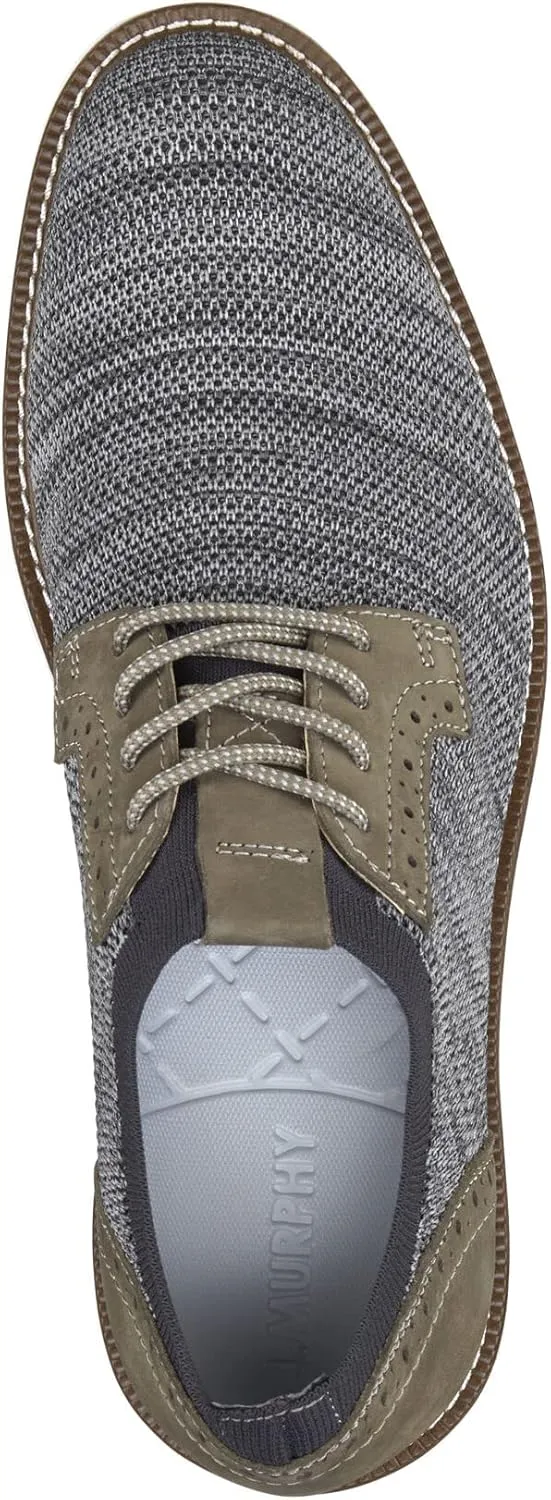 Johnston & Murphy Men’s Duncan Knit Plain Toe Shoe - Men’s Walking Shoes, Casual Shoes for Men, Men’s Casual Shoes, Flexible Knit Shoes for Men, Cushioned EVA Insole & Sawtooth EVA Sole