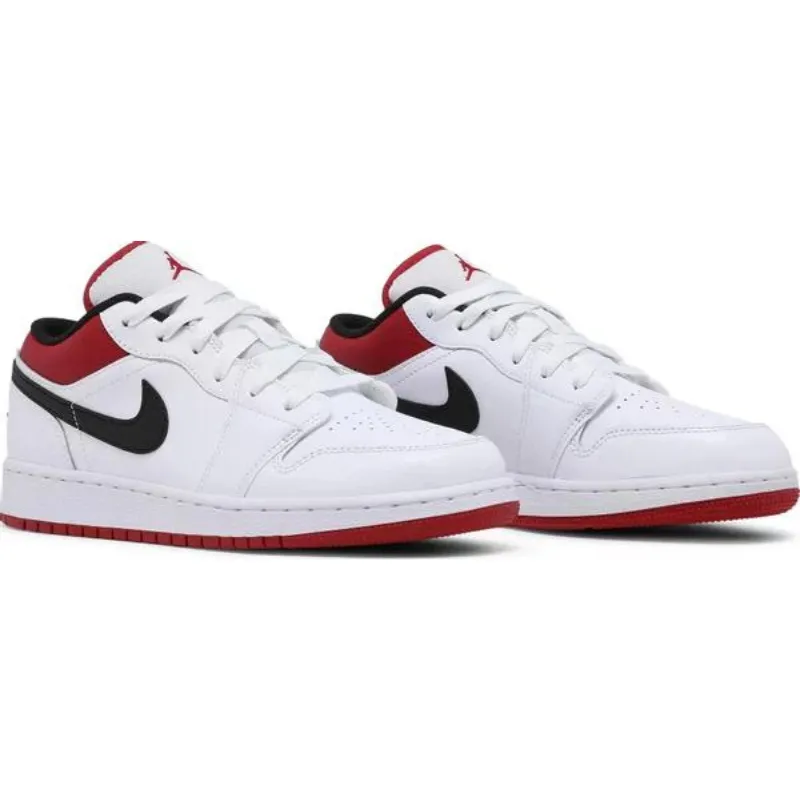 Jordan 1 Low White Gym Red (GS)