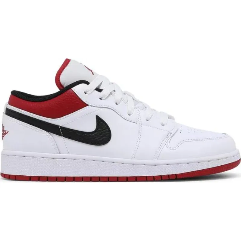 Jordan 1 Low White Gym Red (GS)
