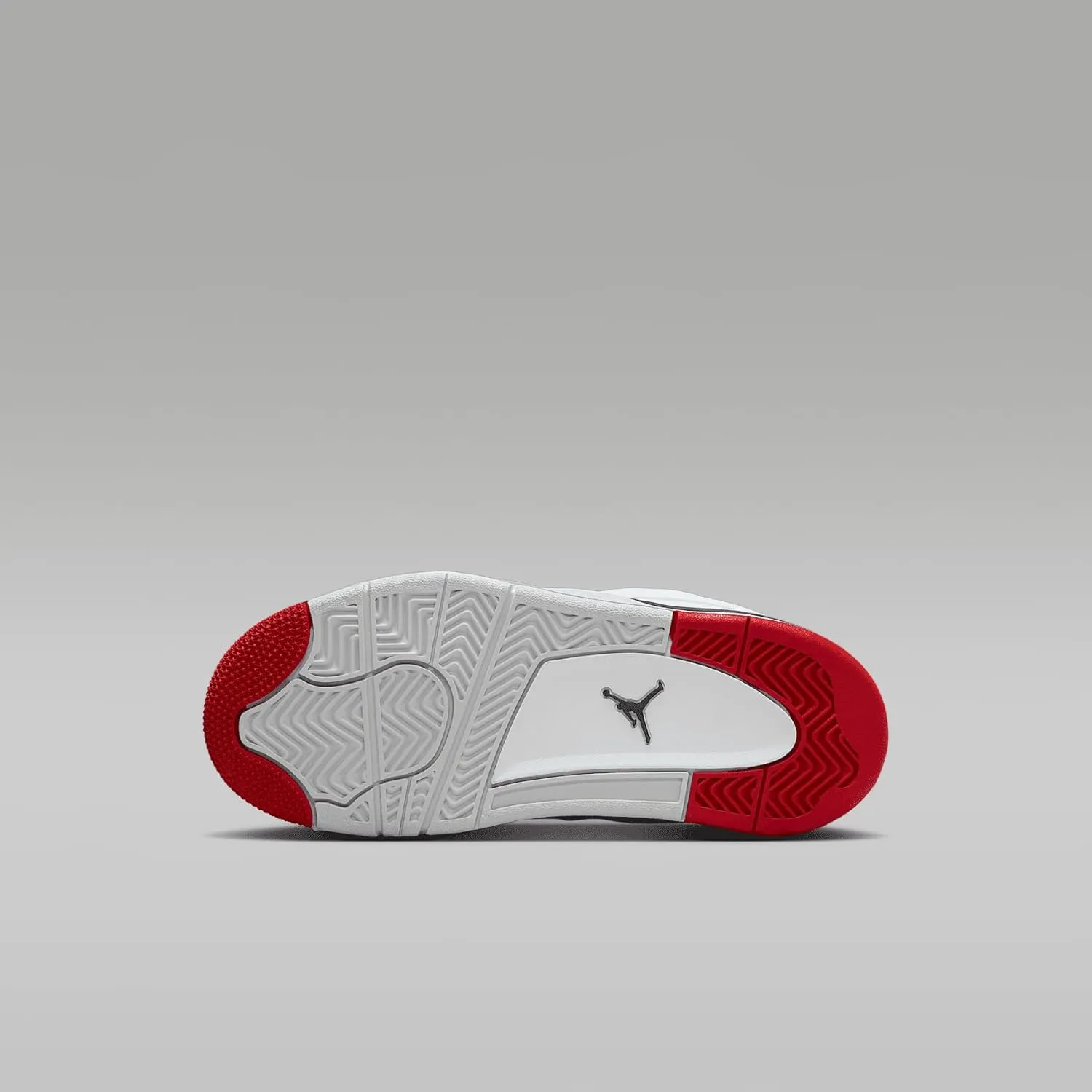 Jordan 4 RM Little Kids' Shoes (FQ7936-102, White/Black/Neutral Grey/Varsity Red)
