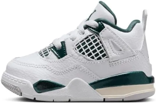 Jordan Toddler's 4 Retro White/Oxidized Green-White (BQ7670 103) - Size 10c