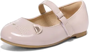 K KomForme Girl's Ballet Flats Non-Slip Soft Mary Jane Walking Party Dress Shoes for Toddler/Little Kid/Big Kid