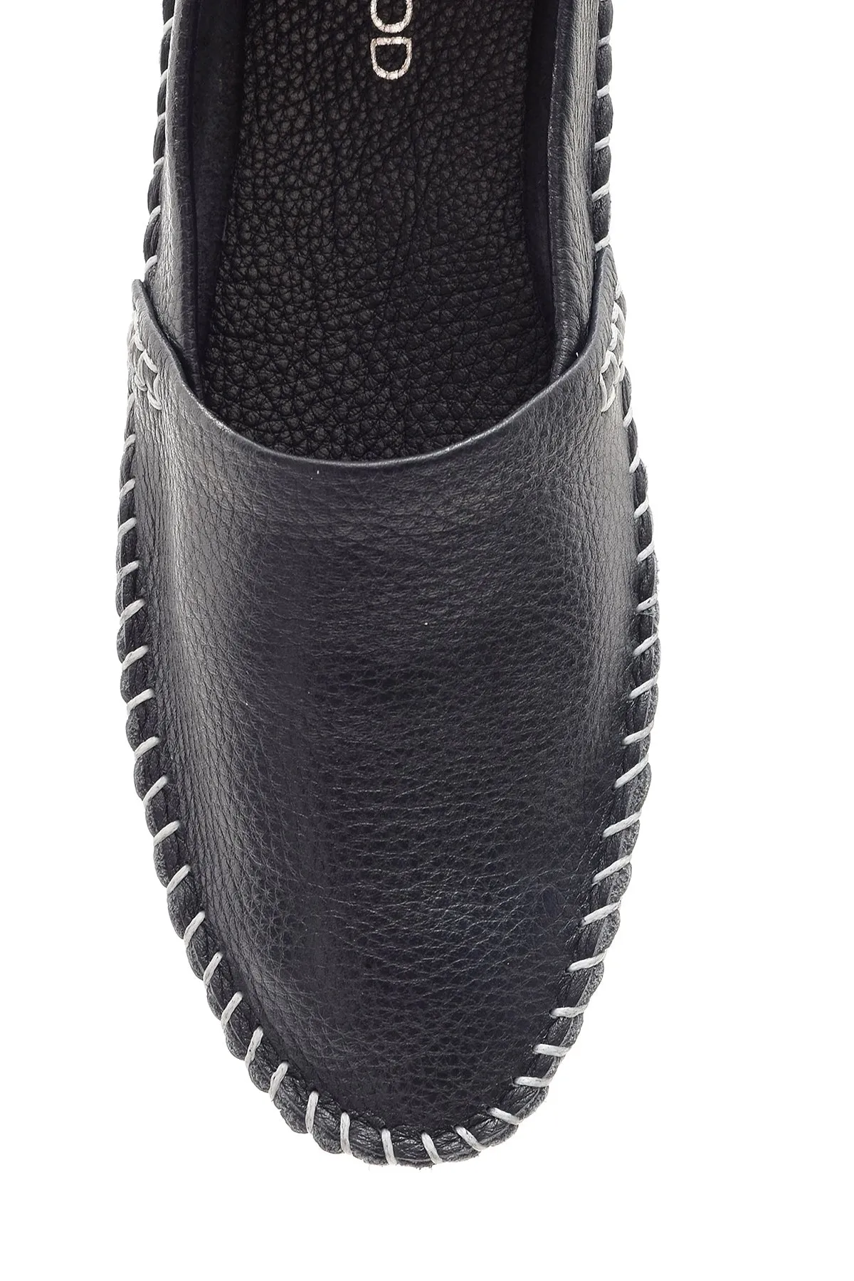 Kadın Dikiş Detaylı Deri Loafer