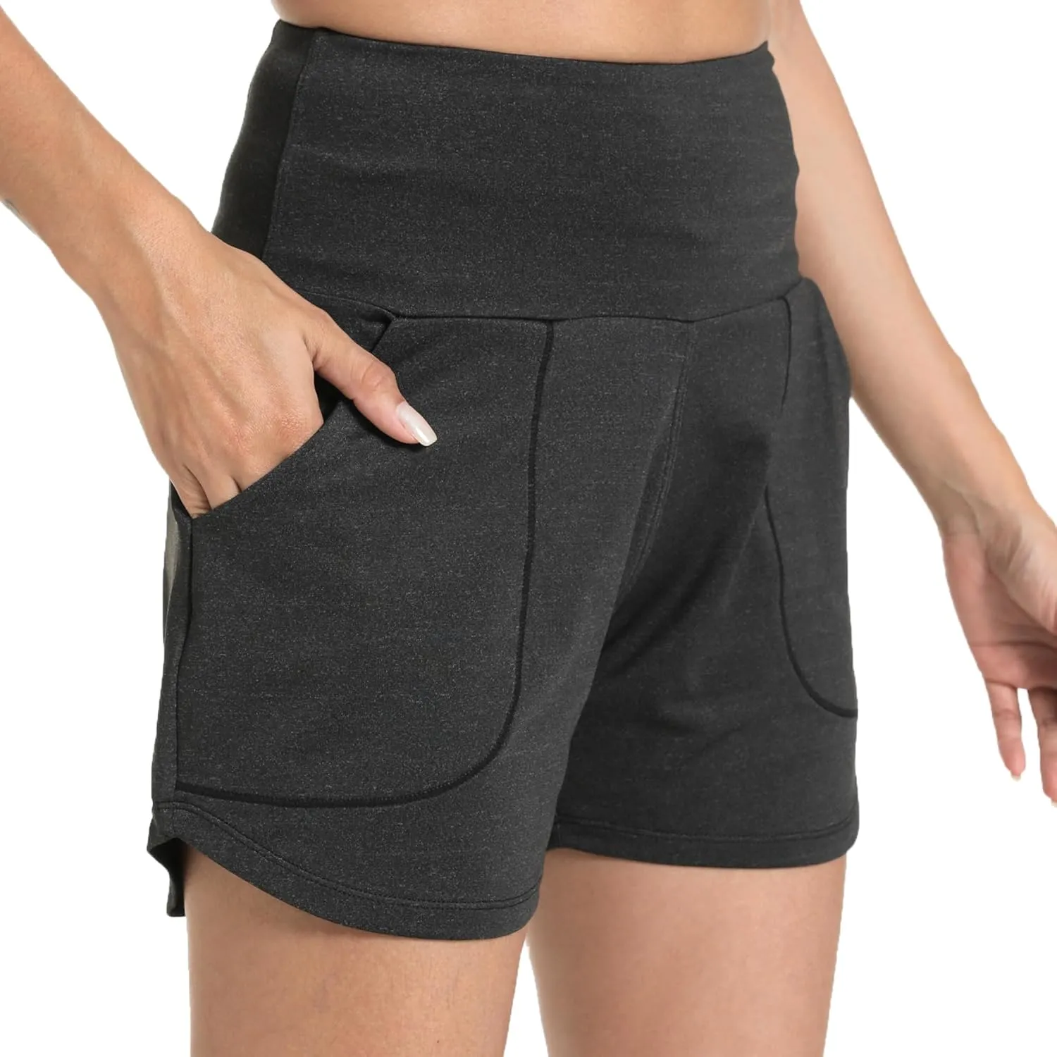 Kcutteyg Running Shorts for Women with Liner High Waisted Lightweight Womens Workout Shorts with Pocket
