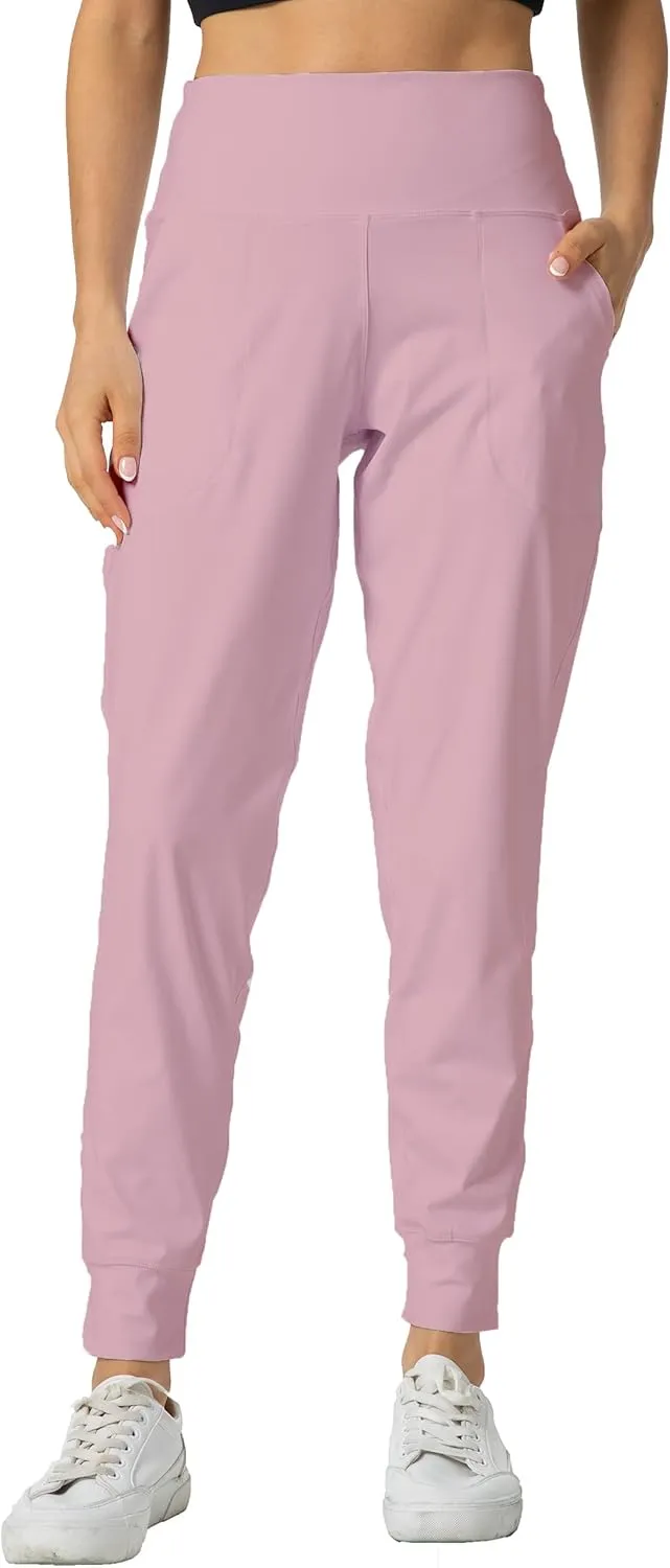 Kcutteyg Womens Joggers with Pockets, Lightweight Quick Dry Athletic Workout Soft Pants for Gym, Yoga, Running