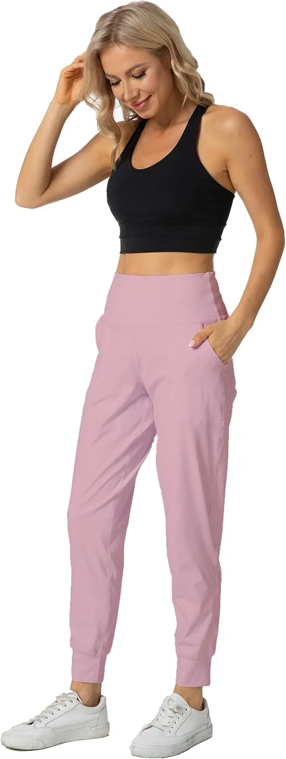Kcutteyg Womens Joggers with Pockets, Lightweight Quick Dry Athletic Workout Soft Pants for Gym, Yoga, Running