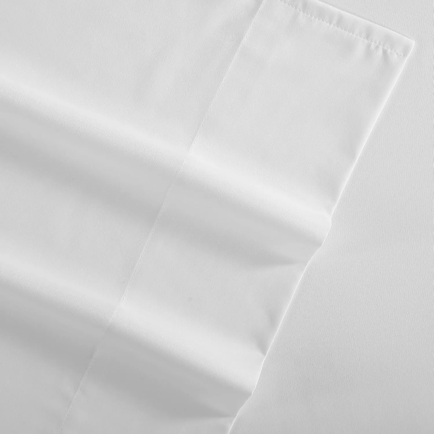 Kenneth Cole - Solutions Queen Sheets, Soft Recycled Polyester 6-Piece Bedding Set, Wrinkle-Resistant and Cooling Finish (Solid White, Queen)