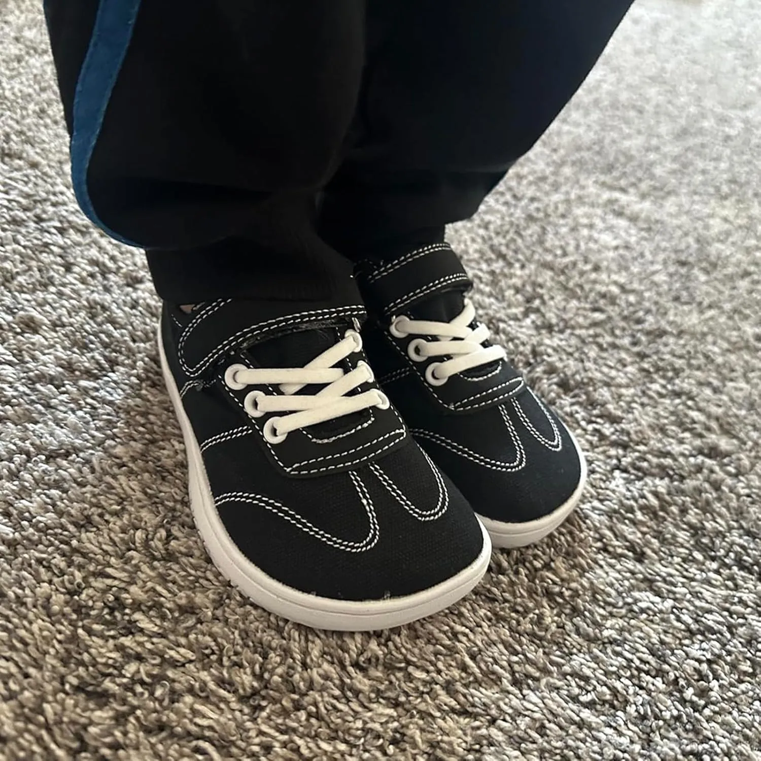 Kids Wide Toe Box Barefoot Shoes Breathable Comfy Summer Canvas Sneakers | Toddler Boys/Girls Zero Drop Minimalist Outdoor Activities Walking Running Shoe