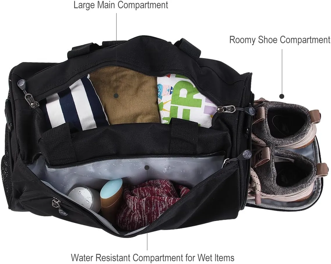 kilofly Girl's Ballet Dance Sports Gym Duffel Bag Shoulder Travel Carry On