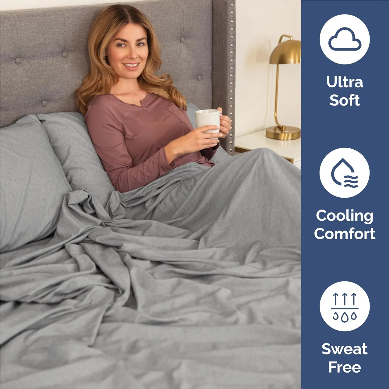King 6 Piece Sheet Set - Comfy Breathable & Cooling - Soft Hotel Luxury Bedding Set with 8-16 Inch Deep Pockets - 1 Flat & 1 Fitted Sheet & 4 Pillowcases - Wrinkle Free & Easy Care - Heathered Grey