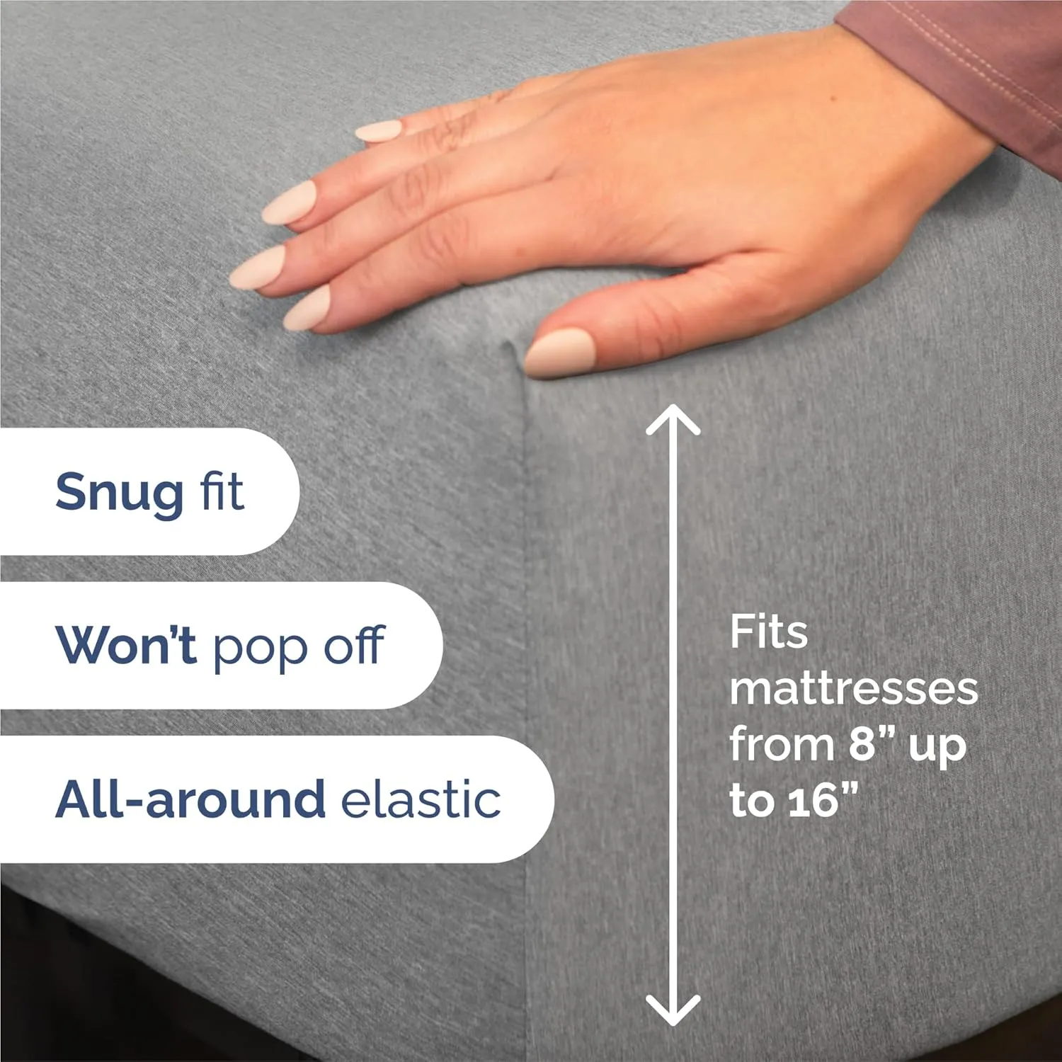 King 6 Piece Sheet Set - Comfy Breathable & Cooling - Soft Hotel Luxury Bedding Set with 8-16 Inch Deep Pockets - 1 Flat & 1 Fitted Sheet & 4 Pillowcases - Wrinkle Free & Easy Care - Heathered Grey