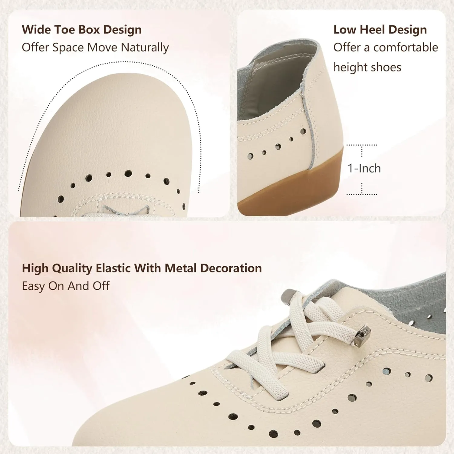 Kkyc Women's Shoes Comfy Fashion Loafers Slip on Leather Sneakers Cute Nurse Work Flats Lightweight Casual Walking Shoes