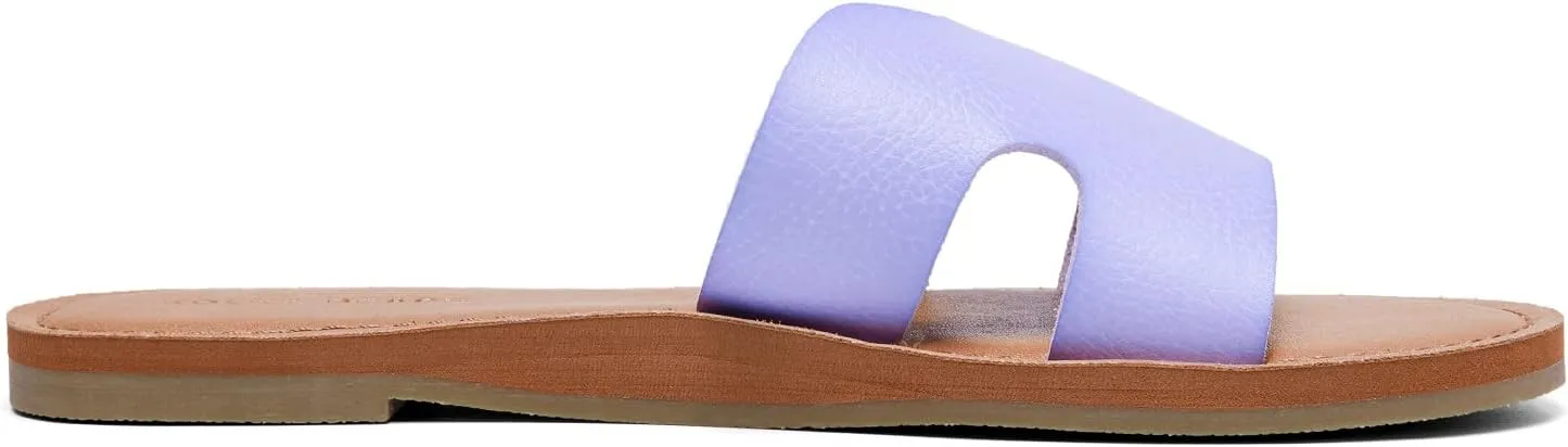 KOLILI Womens Flat Slide Sandals, Summer Fashion Sandals, H Band Sandals Dressy