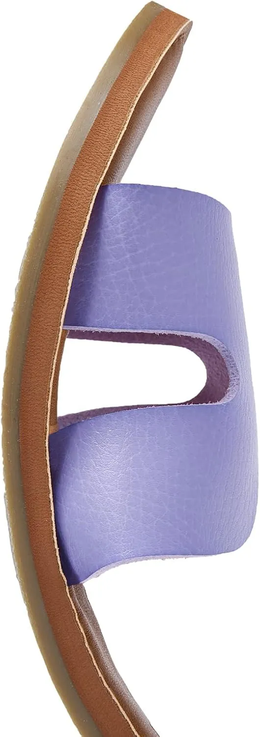 KOLILI Womens Flat Slide Sandals, Summer Fashion Sandals, H Band Sandals Dressy