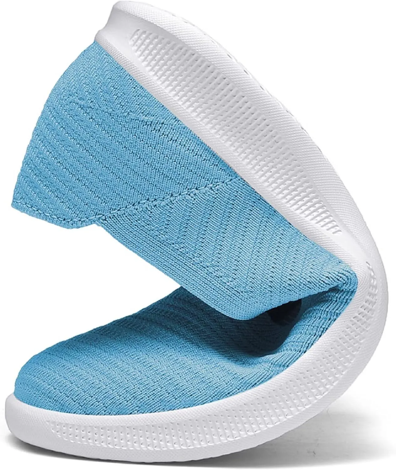 konhill Women's Slip on Loafers - Comfy Walking Tennis Low-Top Ballet Flat Nurse Shoes Casual Sneakers