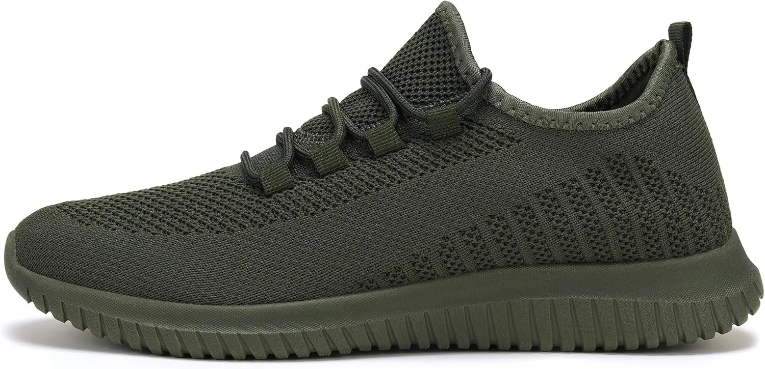 LCGJR Men's Road Running Shoes Fashion Sneakers Lightweight Walking Shoes Breathable Mesh Workout Casual Shoes Non Slip Tennis Outdoor Travel