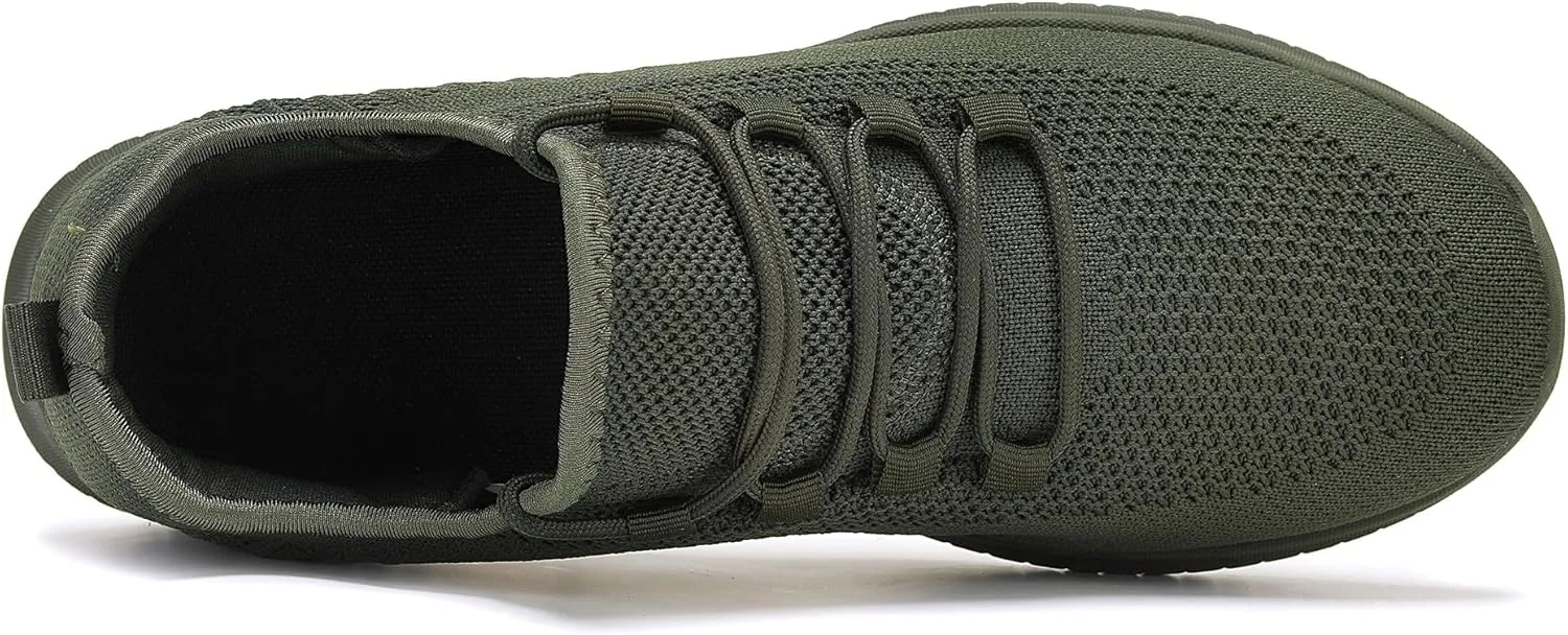 LCGJR Men's Road Running Shoes Fashion Sneakers Lightweight Walking Shoes Breathable Mesh Workout Casual Shoes Non Slip Tennis Outdoor Travel