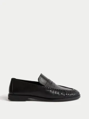 Leather loafers