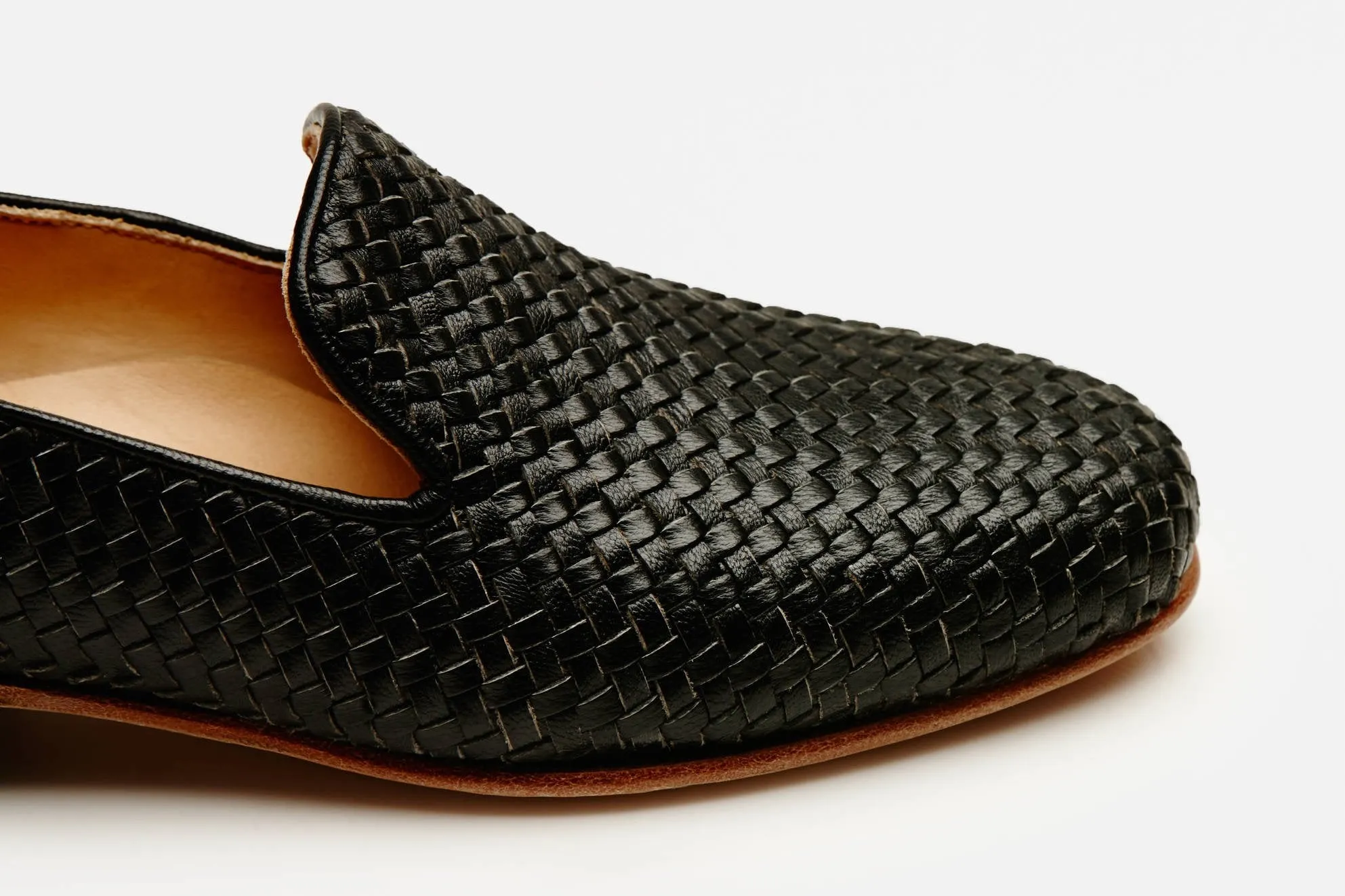 Leon Woven Loafer - Black