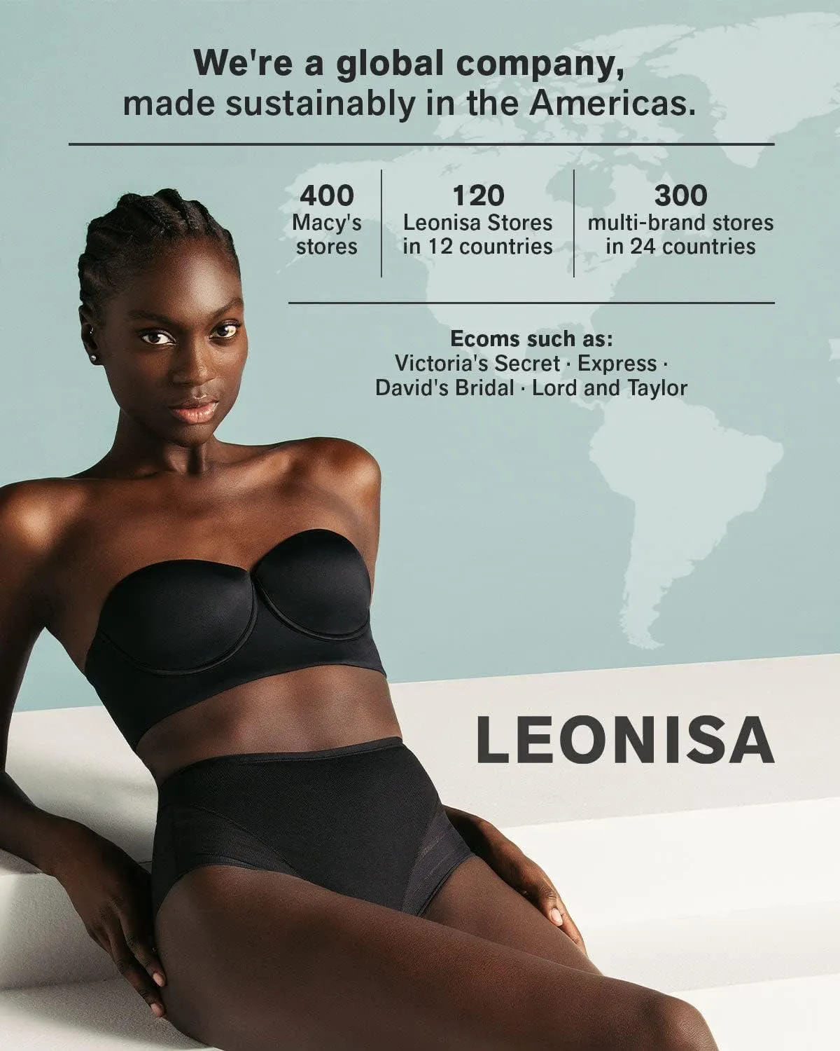 Leonisa Invisible High Waisted Tummy Control Stripe Lace Underwear - Shapewear Panties for Women