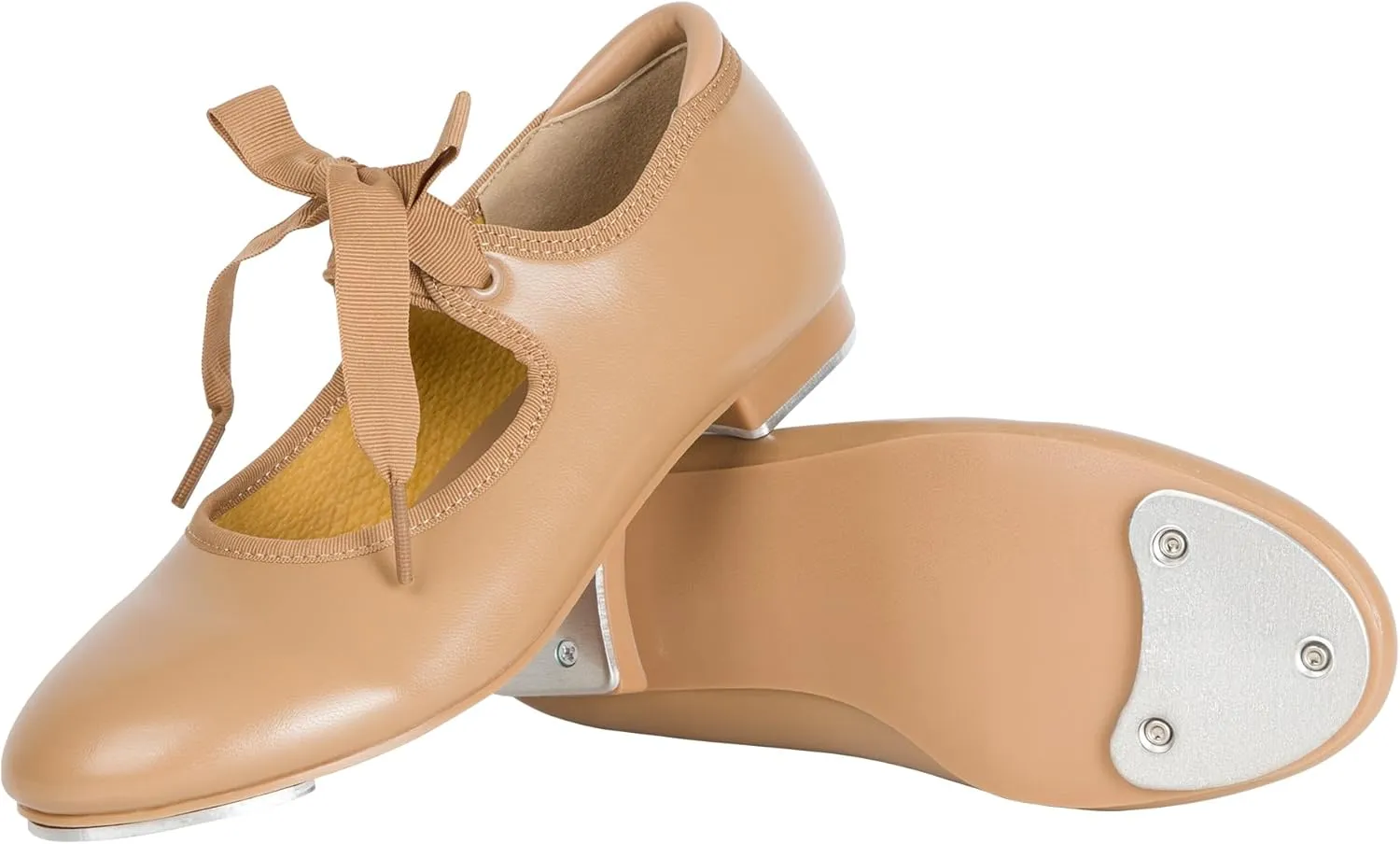 Linodes Economy Unisex-Child Lace Up Tap Shoe for Girls and Boys Tap Flat