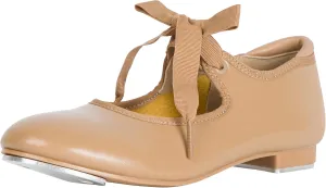 Linodes Economy Unisex-Child Lace Up Tap Shoe for Girls and Boys Tap Flat