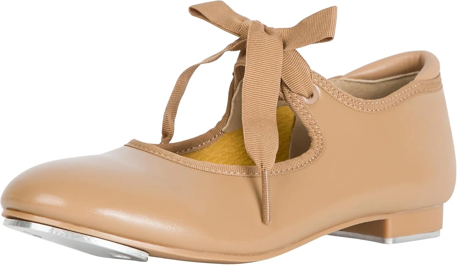 Linodes Economy Unisex-Child Lace Up Tap Shoe for Girls and Boys Tap Flat