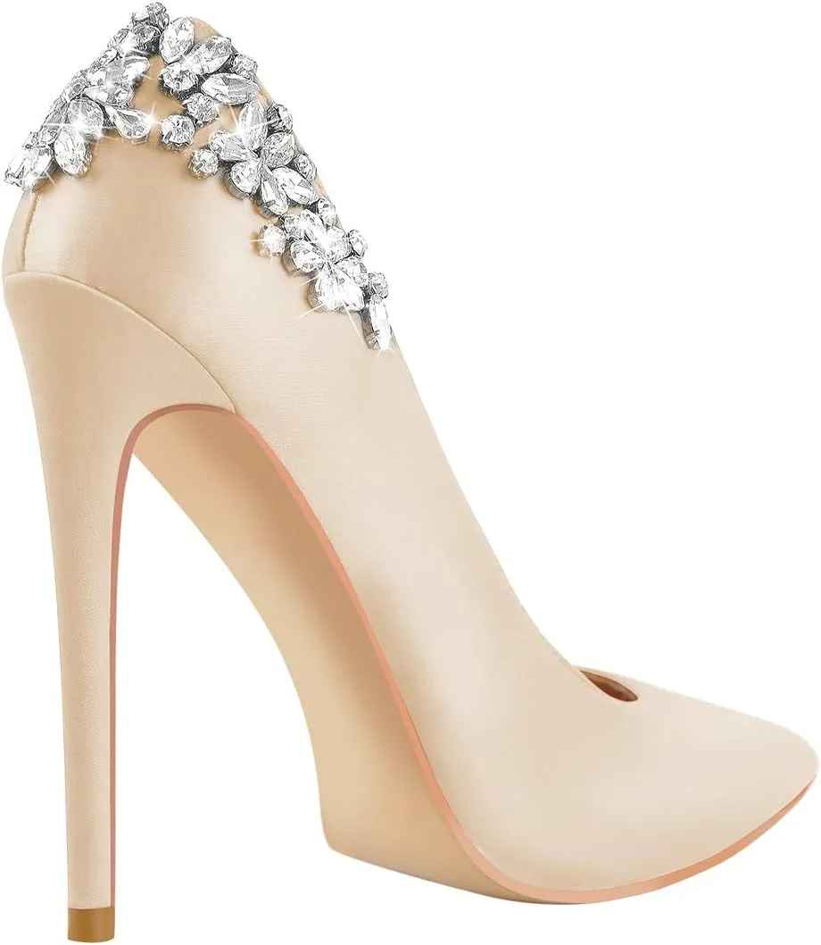 LISHAN Women's Pointed Toe High Heel Pumps