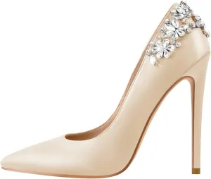 LISHAN Women's Pointed Toe High Heel Pumps