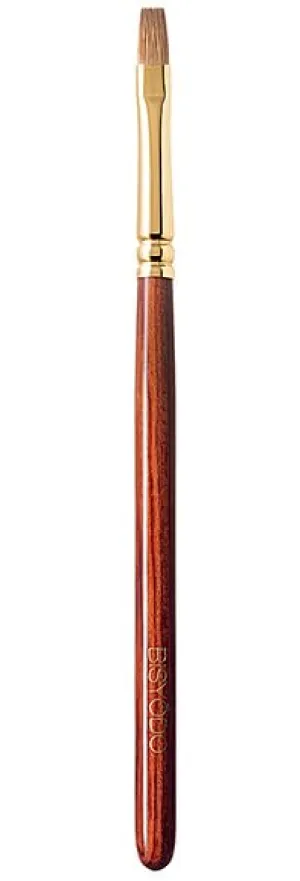 Long Series Lip Brush - Flat Type, Brown