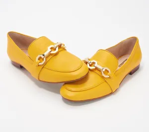 LOUISE ET CIE BRONE Slip-on Loafers Flat Loafer Marigold Yellow Chain Moccasin