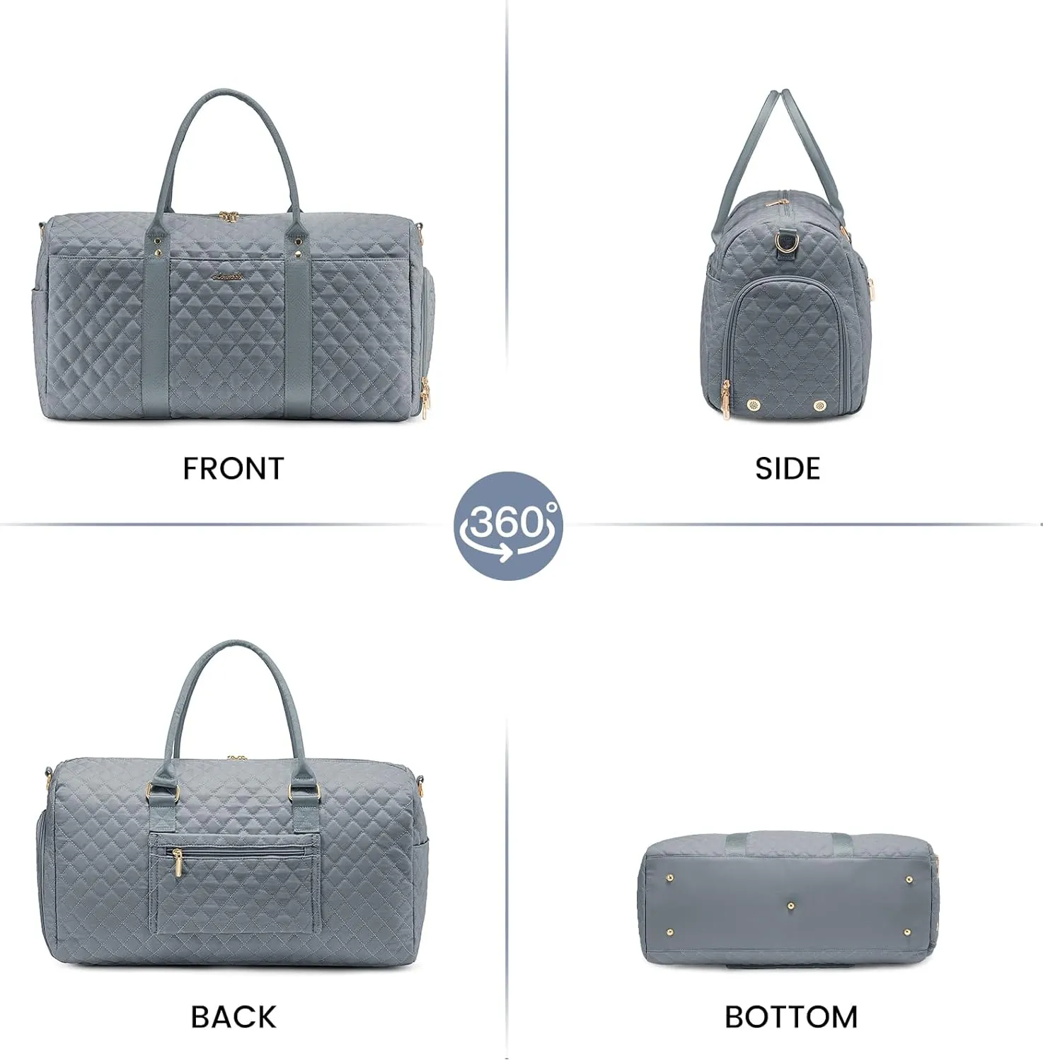 LOVEVOOK Travel Duffle Bag,Carry on Overnight Bag with Shoe Compartment,Weekender Bags for Women with Toiletry Bag,Gym Duffel Bag with Wet Pocket,Hospital Bags for Labor and Delivery