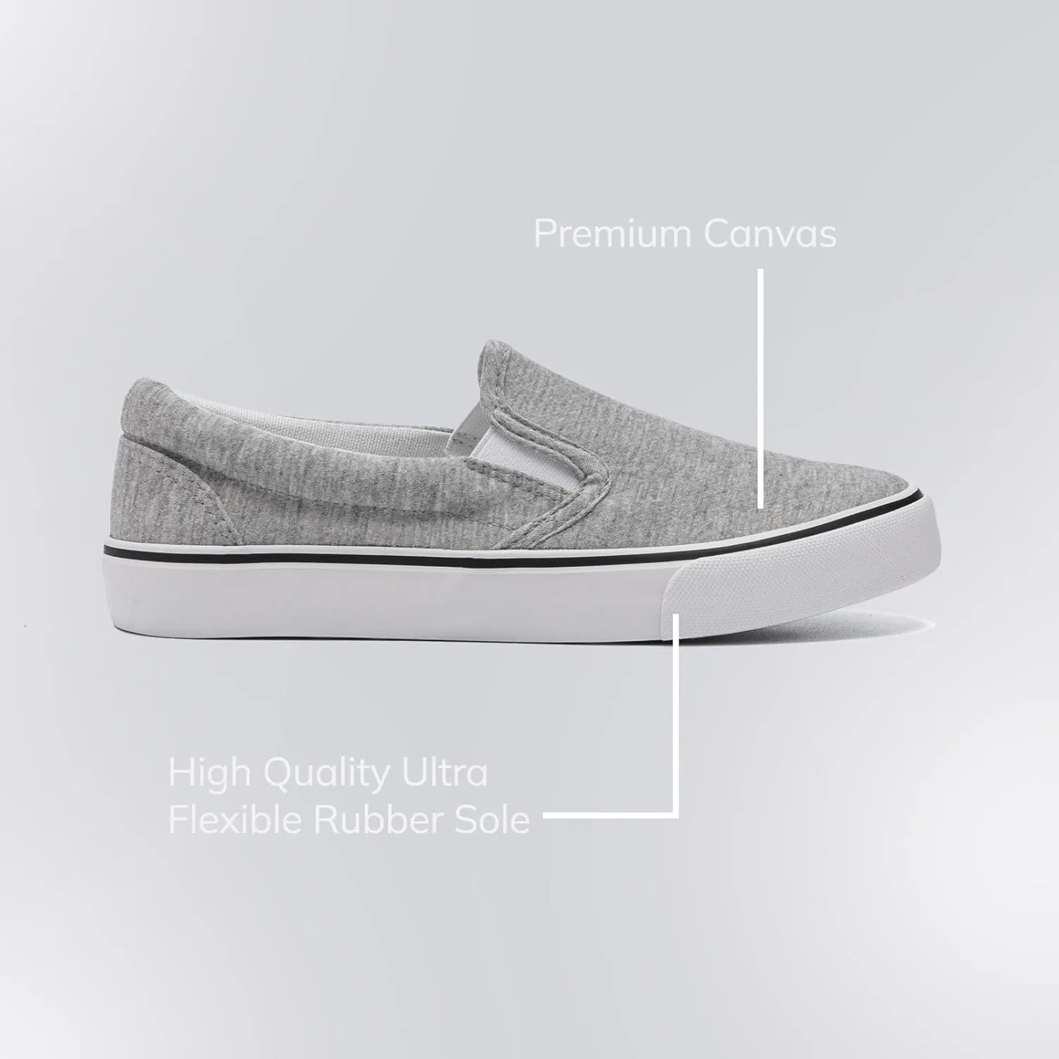 Low-Top Slip Ons Women's Fashion Sneakers Casual Canvas Sneakers for Women Comfortable Flats Breathable Padded Insole Slip on Sneakers Women Low Slip on Shoes